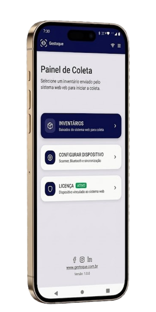 G-Collector em smartphone